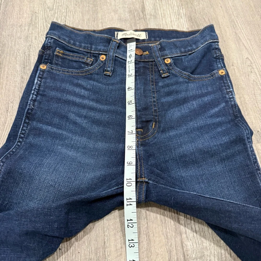 Madewell 10” High Rise Skinny Dark Blue Women's Jeans - 24 - Picture 6 of 10